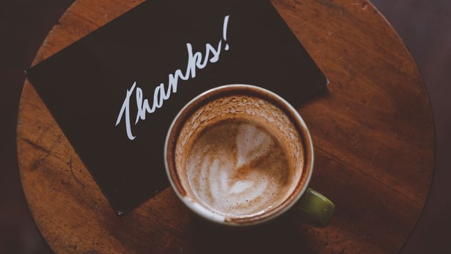 Cover image for A thank you note to the universe.